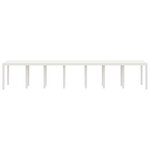 vidaXL Table de Jardin Blanc 400 x 100 x 73 cm polyrotin