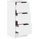 vidaXL Buffets 2 Pièces blanc 30x30x70 cm bois d'ingénierie