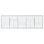 vidaXL Panier gabion avec couvercle 500x50x150 cm fer galvanisé