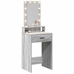 vidaXL Table de Toilette Gris 50 x 41 x 140 cm Bois d'ingénierie