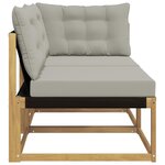 vidaXL Unité de canapé sectionnel Blanc 162 5 x 83 x 73 cm