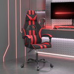 vidaXL Chaise de jeu Noir et rouge Similicuir