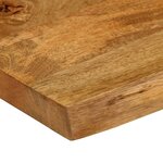 vidaXL Dessus de table 140x60x3 8 cm bord vivant bois massif manguier