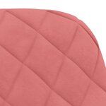 vidaXL Chaises à manger lot de 2 Rose Velours