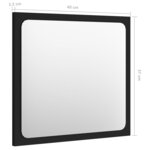vidaXL Ensemble de meubles de salle de bain Noir Aggloméré