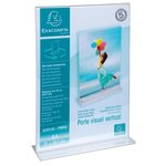 Porte-visuel Droit Vertical A4 - Cristal - X 20 - Exacompta