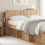 vidaXL Cabinet de Tête de Lit Chêne artisanal Bois d'ingénierie