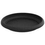 vidaXL Pots de plantes 6 Pièces Noir Ø 12 5 x 10 cm Plastique