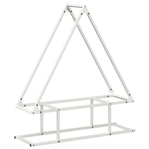 vidaXL Portant de bois chauffage blanc 80x25x90 cm