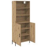 vidaXL Haut Armoire Chêne artisanal 69 5 x 32 5 x 180 cm