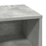 vidaXL Cabinet de chevet avec tiroir Gris béton 50 x 34.5 x 50 cm.