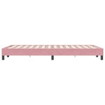 vidaXL Cadre de lit sans matelas rose 120x220 cm velours