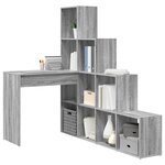 vidaXL Bureau d'angle Gris Sonoma 101 5 x 149 5 x 149 5 cm