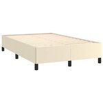 vidaXL Cadre de lit sans matelas crème 120x190 cm similicuir