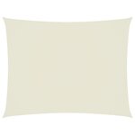 vidaXL Voile de parasol tissu oxford rectangulaire 6x7 m crème