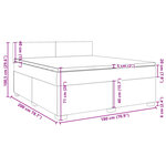 vidaXL Sommier à lattes de lit et matelas Gris clair 180x200cm Velours