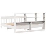 vidaXL Cadre de lit sans matelas blanc 200x200 cm bois massif de pin