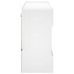 vidaXL Meuble TV mural avec lumières LED blanc 98 5x30x60 5 cm