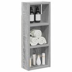 vidaXL Armoire murale de salle de bain Gris Sonoma 20 x 10 x 50 cm