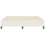 vidaXL Cadre de lit Crème 180x200 cm en tissu côtelé