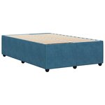vidaXL Cadre de lit sans matelas bleu 120x200 cm velours