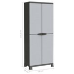 vidaXL Armoire en plastique 68x39x171 5 cm