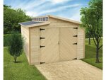 Garage bois "Torino" - 20.88 m2 - 3.64 x 5.74 x 2.92 m - 28 mm