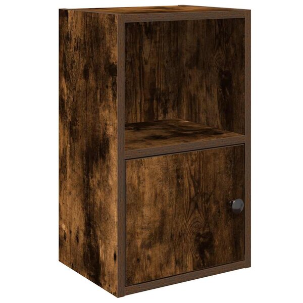 vidaXL Bibliothèque chêne fumé 31x24x52 cm bois d'ingénierie