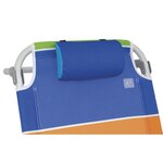 Eurotrail Chaise de plage 2 en 1 Sete rayures colorées