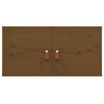 vidaXL Armoires murales 2Pièces Marron miel 60x30x30cm Bois de pin massif