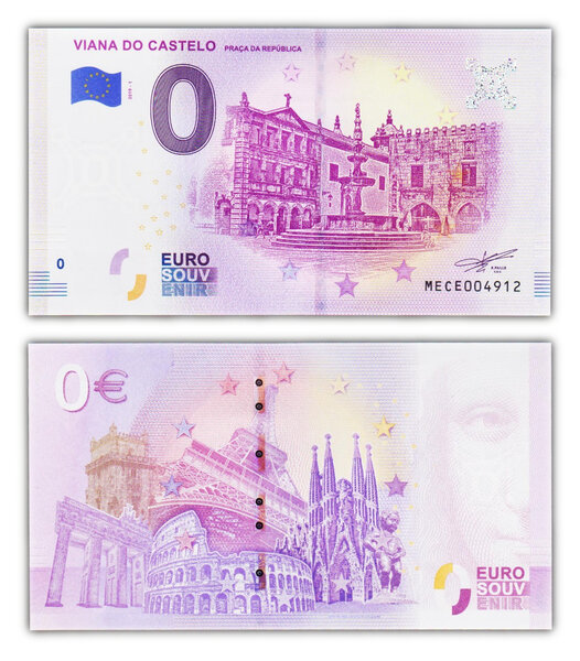Billet de Collection 0 Euro souvenir 2019 Viana do Castelo - Portugal - Neuf - Numéro de série aléatoire