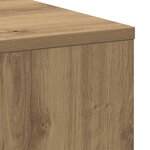 vidaXL Armoire de salle de bain étroite avec roulettes chêne artisanal