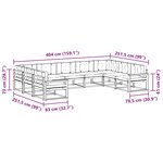 vidaXL Ensemble de canapés d'extérieur 9 pc Naturel et Beige
