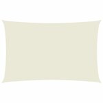 vidaXL Voile de parasol tissu oxford rectangulaire 2x5 m crème