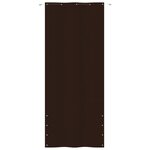 vidaXL Écran de balcon Marron 100x240 cm Tissu Oxford