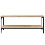 vidaXL Table basse chêne sonoma 100x55x40 cm bois d'ingénierie