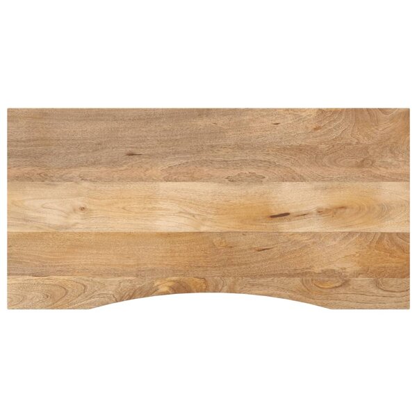 vidaXL Dessus de bureau avec courbe 120x60x2 5 cm manguier massif brut