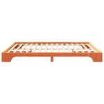 vidaXL Cadre de lit surélevé Marron 180 x 220 cm Bois massif en pin