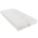 vidaXL Lit avec matelas Noir Similicuir 120 x 200 cm