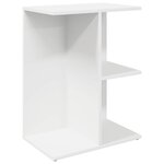 vidaXL Tables de chevet 2 Pièces blanc 46 5x29x61 cm bois d’ingénierie
