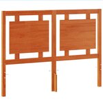 vidaXL Tête de lit cire marron 135 cm bois massif de pin