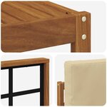 vidaXL Ensemble de canapés d'extérieur 6 Pièces Naturel et Beige
