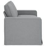 vidaXL Canapé Gris clair 182 x 80 x 82 cm tissu