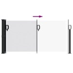 vidaXL Auvent latéral rétractable blanc 100x300 cm