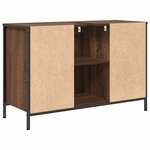 vidaXL Meuble sous-vasque avec tiroirs chêne marron 90x34 5x60 cm