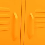 vidaXL Meuble TV Jaune moutarde 105x35x50 cm Acier