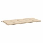 vidaXL Coussin de banc de jardin beige 100x50x4 cm tissu oxford