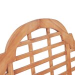 Vidaxl banc de jardin 136x63x102 cm teck solide