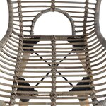 vidaXL Chaises à manger lot de 4 marron rotin naturel