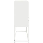 vidaXL Buffet blanc 100 5x39x107 cm acier laminé à froid